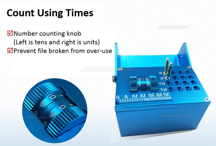 Dental Endo Files Burs Block Box Disinfection Measuring Count Holder